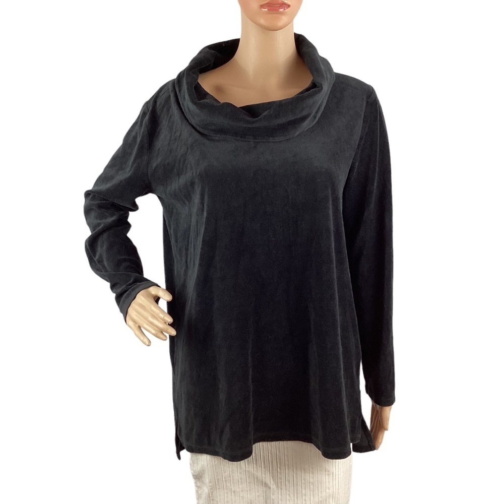 Victoria's Secret Top Size S Black Velour